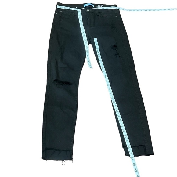 7 For All Mankind Black b(air) The Ankle Skinny Release Hem Jeans Size 28 Womens - Picture 5 of 8